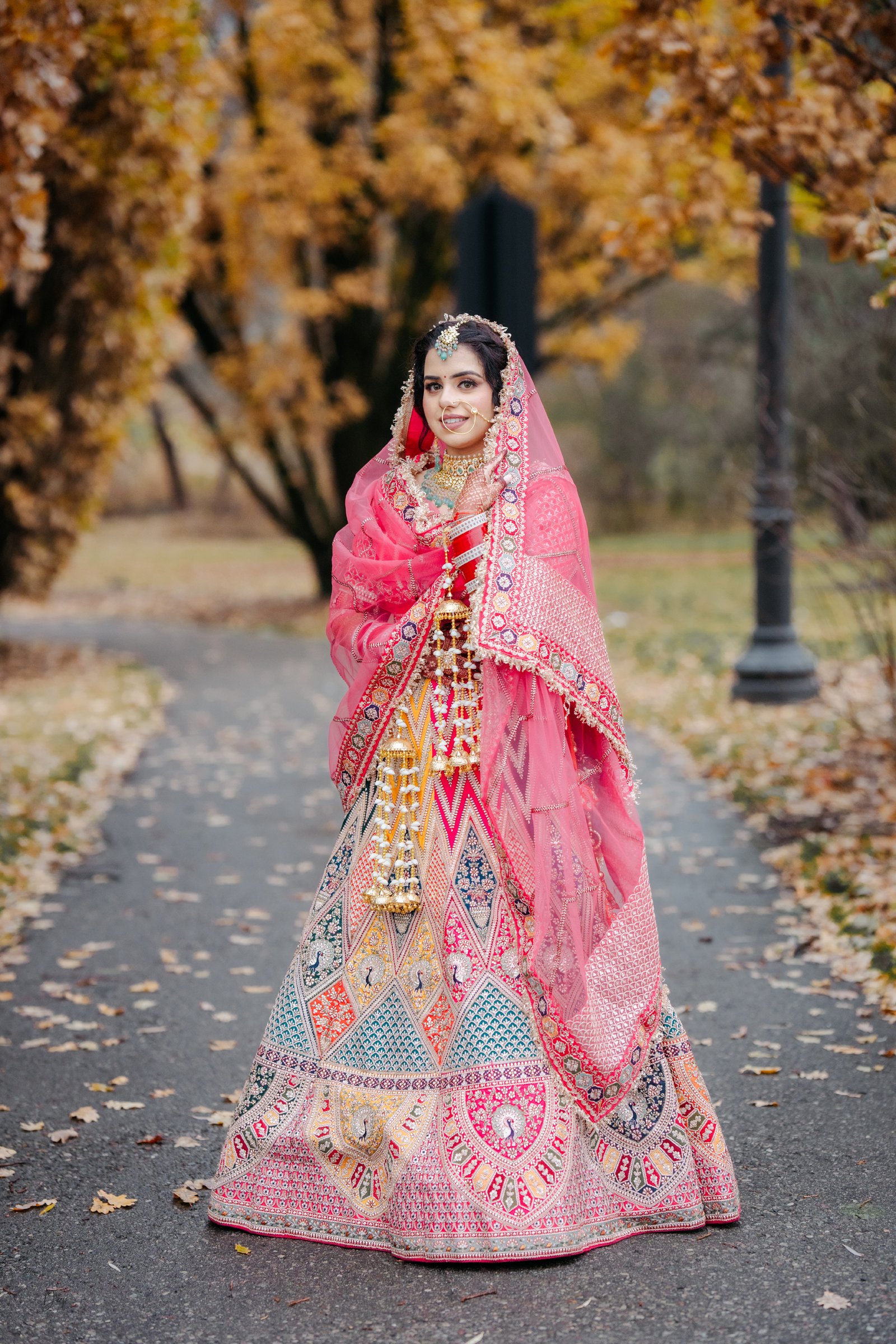 Soft focus bridal portrait