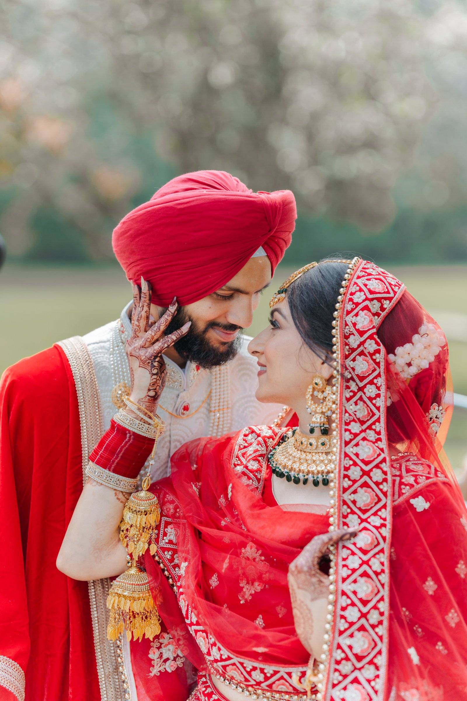 Close-up of couple sharing romantic moment