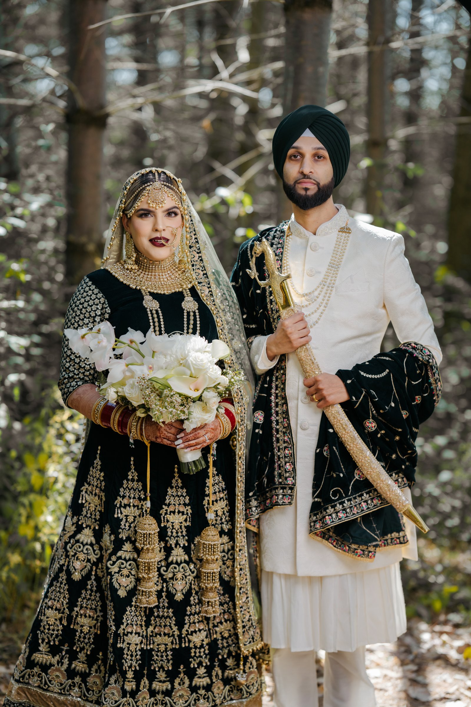 Couple walking together in scenic location