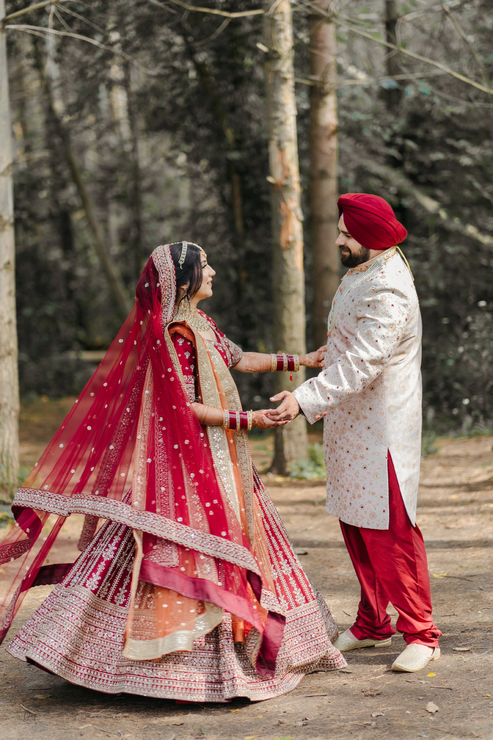 Creative couple shot with artistic composition